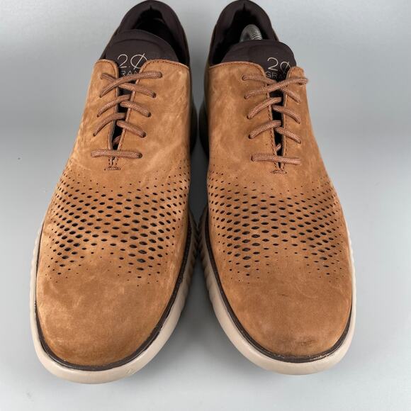 Cole Haan 2.0 Zerogrand Mens 10.5 M Brown Suede Oxford Casual Dress Shoe Sneaker main image 9